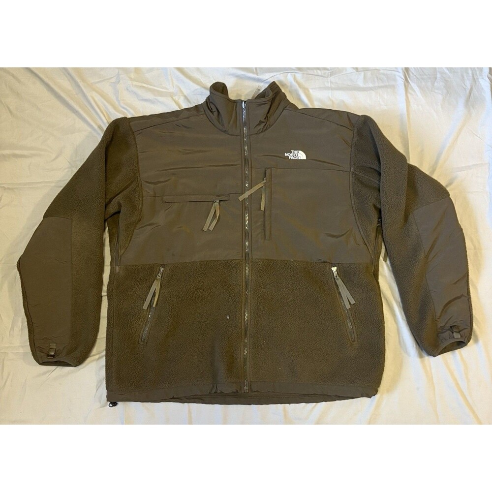 North Face Denali Jacket 2XL XXL Brown Full Zip Trail Fleece Polartec Prep Mens
